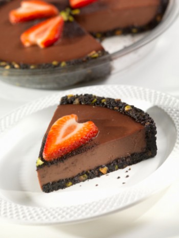 simple vegan chocolate pie 