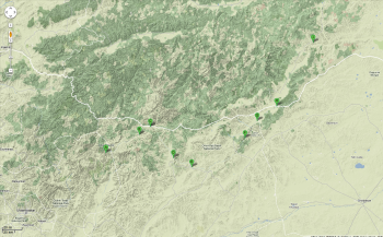 Map 1 - mongolia section into Russia Terrain