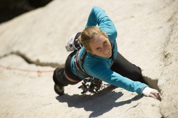 Beth Rodden climbing in Yosemite National Park. Photo: Corey Rich / OR