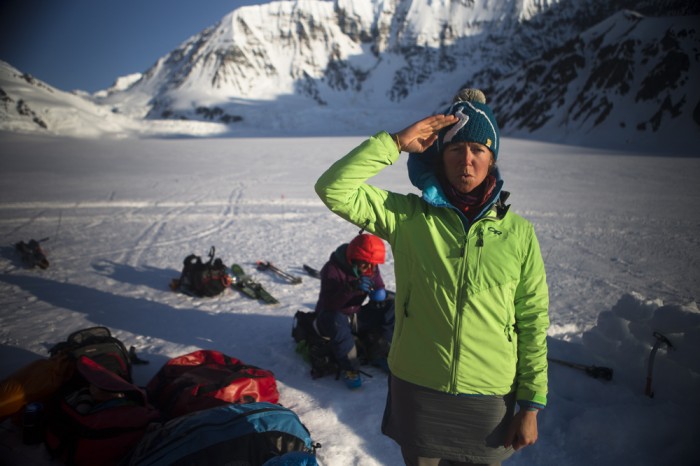 University Peak First Female Ski Descent Attempt