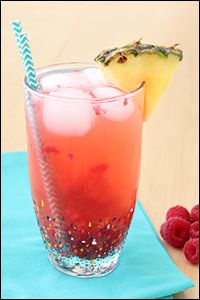 Pineapple Mint Berry Juice Cocktail